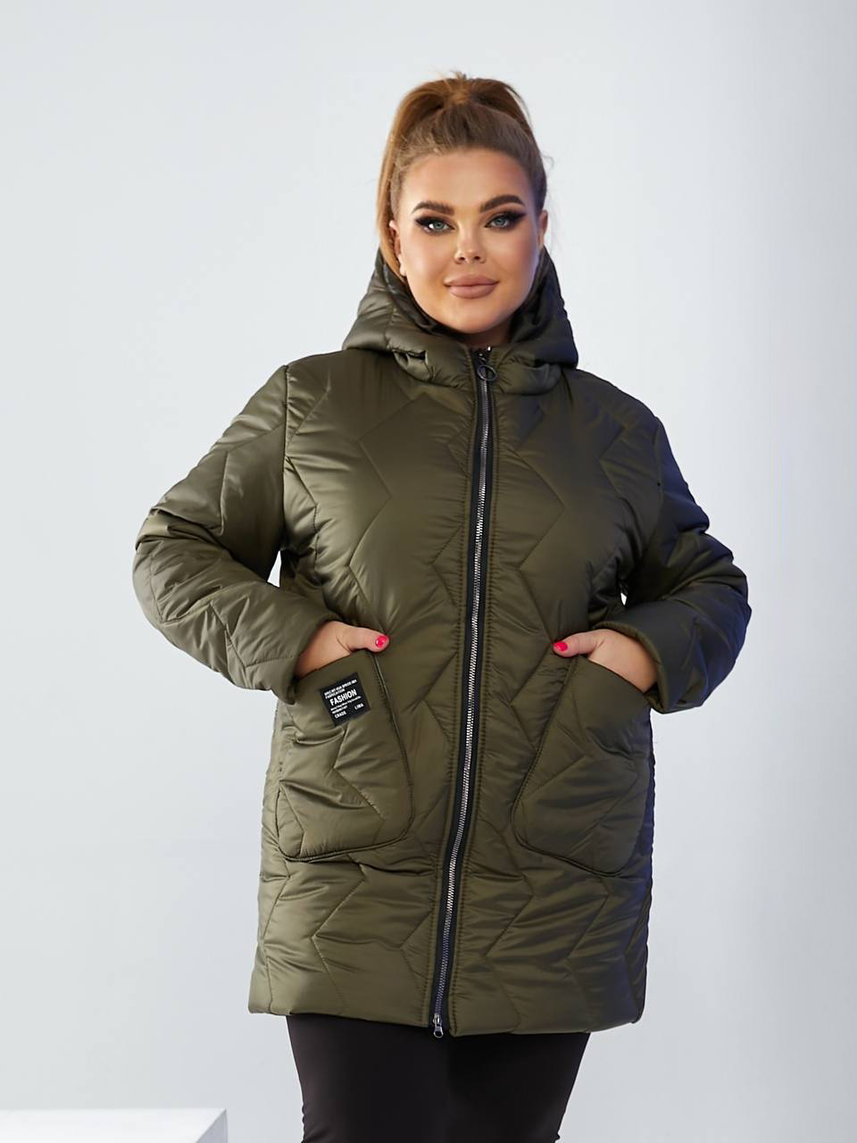 Куртка зимняя женская Irma Style 2237 XL (50-52) Хаки (4821000113172 ...
