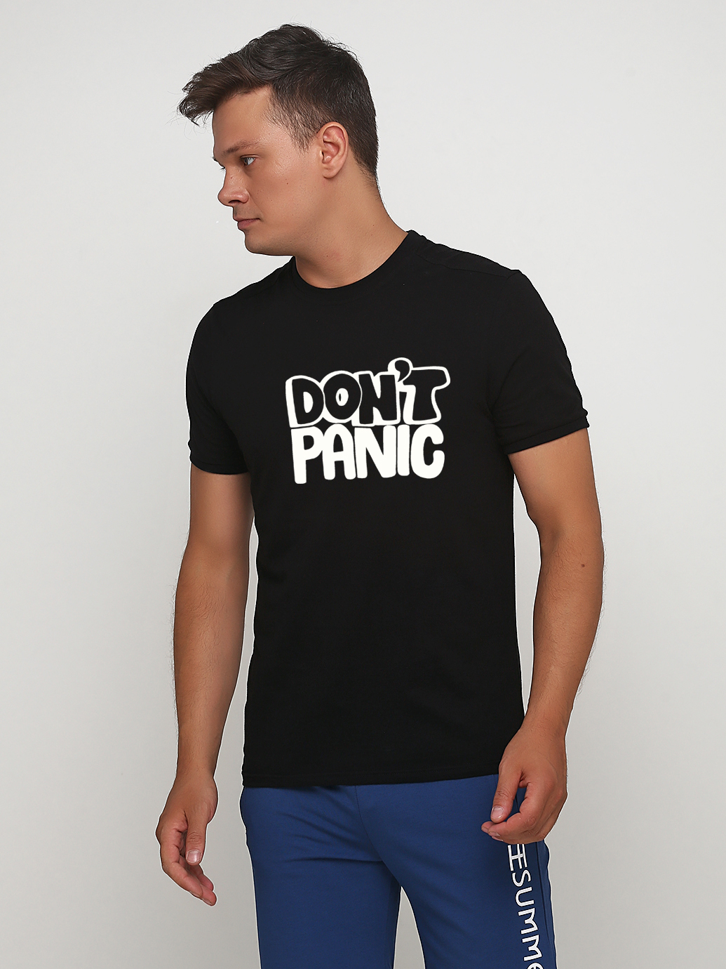 

Футболка Malta 19М440-24-П2 Don’t Panic-W L (48) Черная