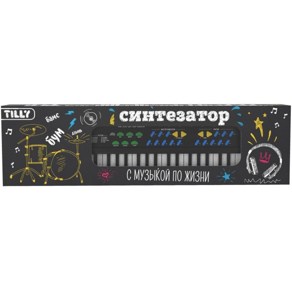 

Детский синтезатор Tilly "В ритме детства" пианино с микрофоном MQ-3738 Rus