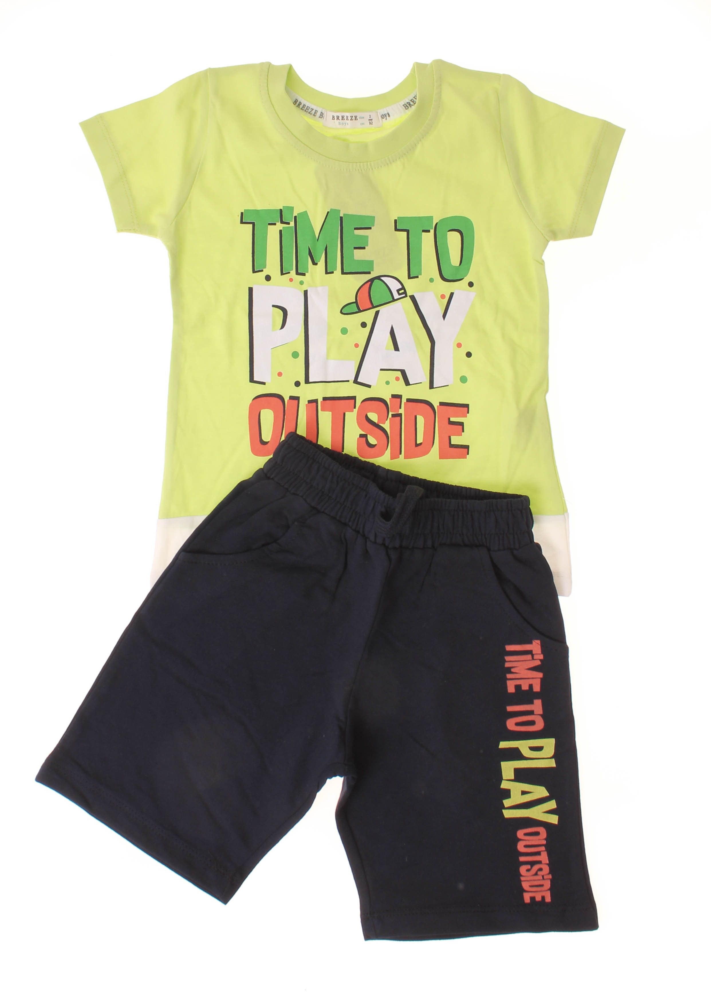 

Футболка + Шорты Breeze Светло-салатовый 104 см 14591 (502814)