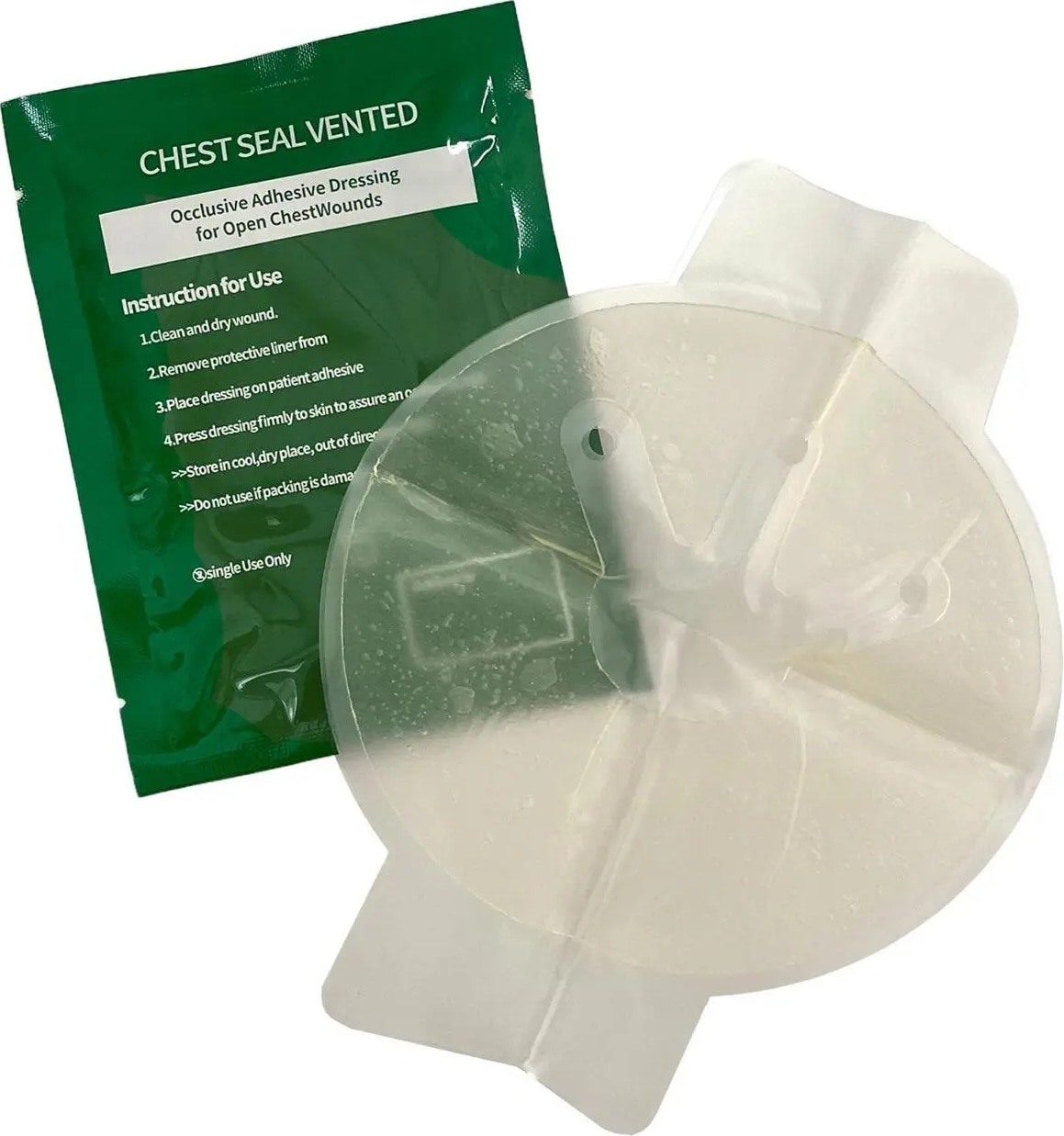 Окклюзионная повязка Mediok Chest Seal Vented вентилируемая с клапаном ...