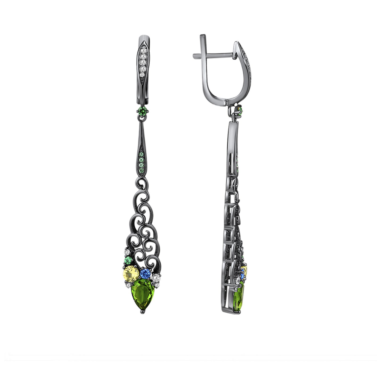 

Серьги из серебра с куб. циркониями 1738516