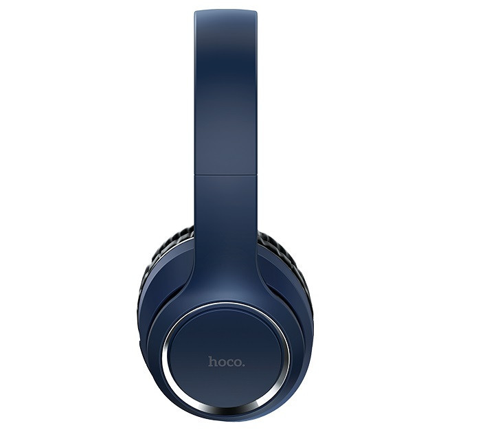 

Беспроводные накладные Bluetooth наушники HOCO Journey Hi-Res W28 голубые