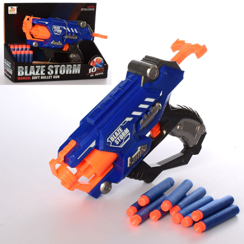 

Пистолет (бластер) ZECONG TOYS для мальчиков +10 пуль (RTZC7118)