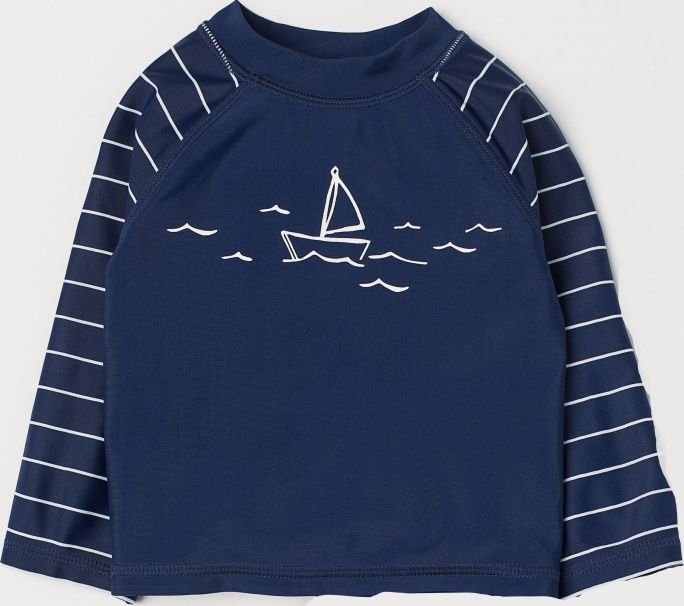 

Футболка для купания H&M 6863429 62-68 см Темно-синяя