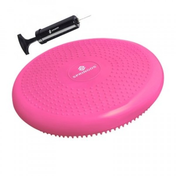 

Балансировочная подушка сенсомоторная массажная Springos Original Pink диаметр: 33 см (SKL41-238101)