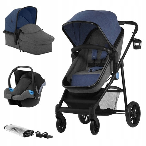 

Коляска 3 в 1 Kinderkraft Juli Denim