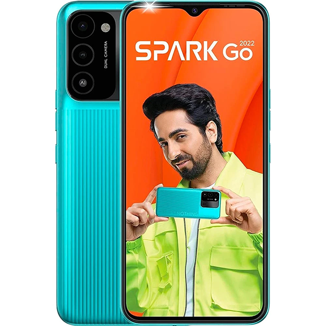 Смартфон TECNO Spark Go 2022 (KG5m) 2/32Gb NFC (turquoise cyan) – фото ...