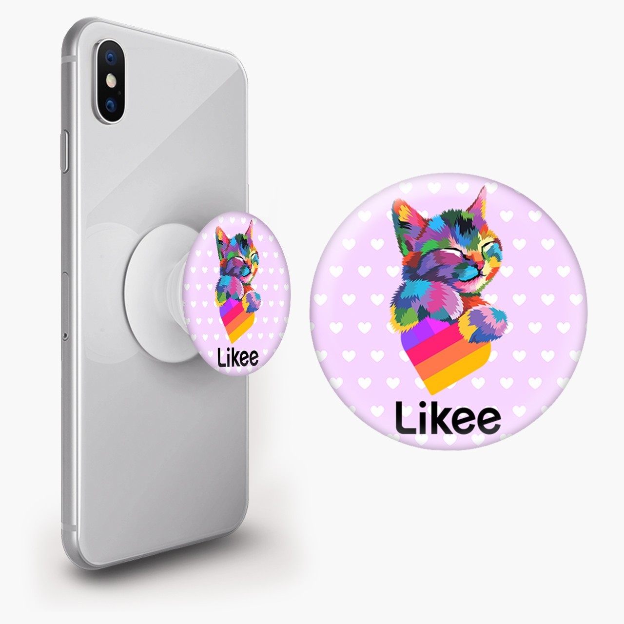 Попсокет (Popsockets) держатель для смартфона Лайк Котик (Likee Cat)  (8754-1040-WT) Белый – фото, отзывы, характеристики в интернет-магазине  ROZETKA от продавца: Creativen | Купить в Украине: Киеве, Харькове, Днепре,  Одессе, Запорожье, Львове