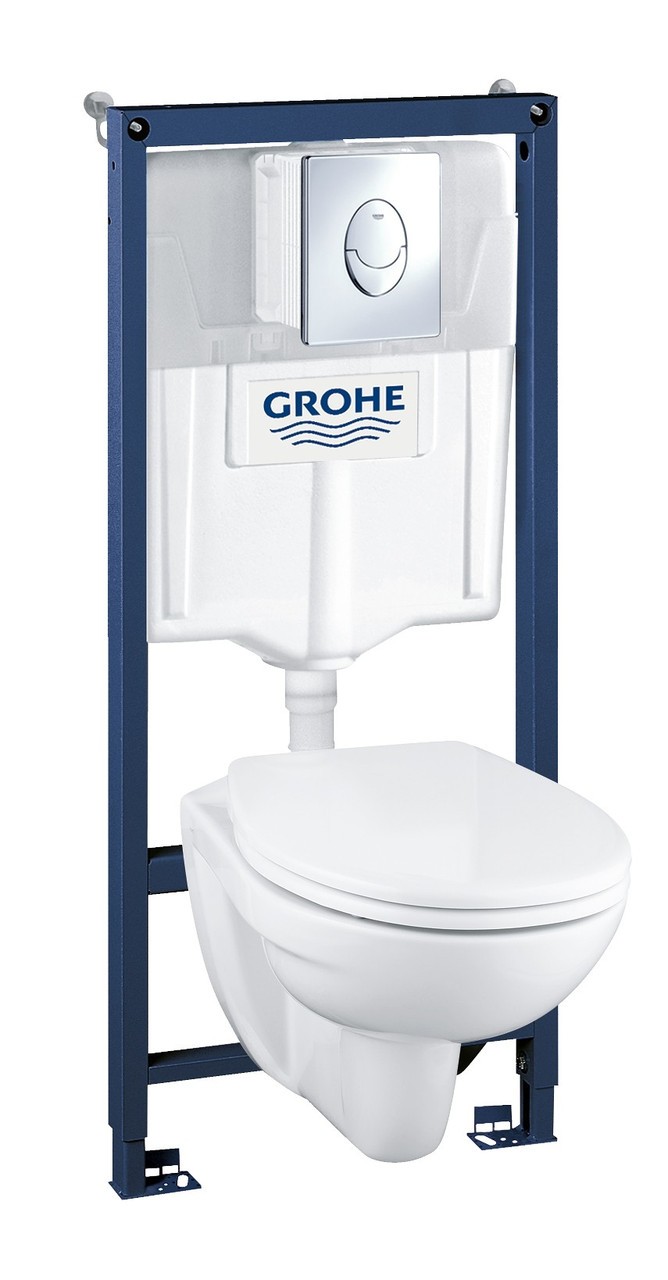 

Инсталяция Grohe Solido Perfect 4в1 38721001 с подвесным унитазом 51,7х35.4 в комплекте с сидением Soft-close