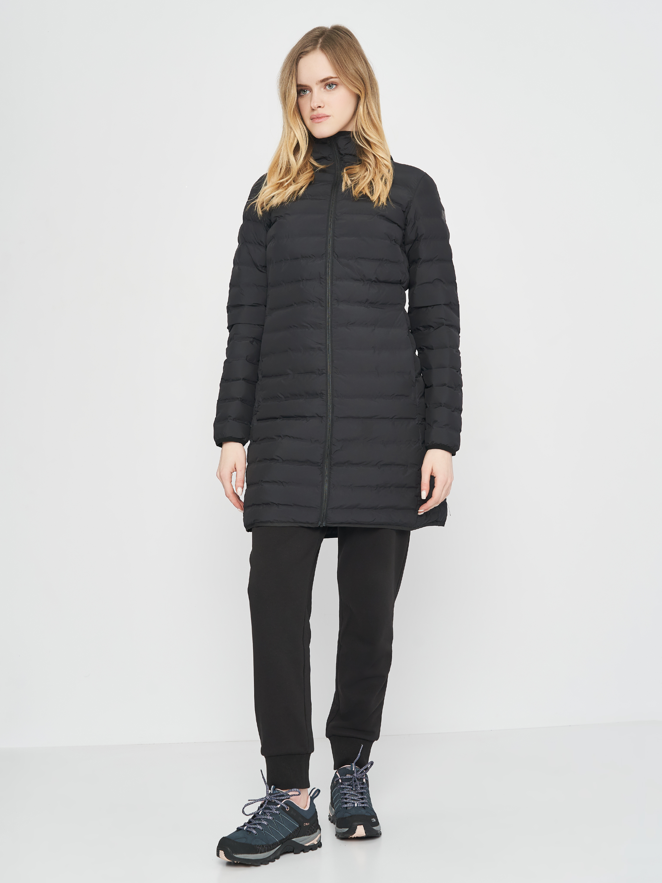 Акція на Куртка демісезонна з капюшоном жіноча Helly Hansen W Mono Material Insulator Coat 53506-990 M Чорна від Rozetka