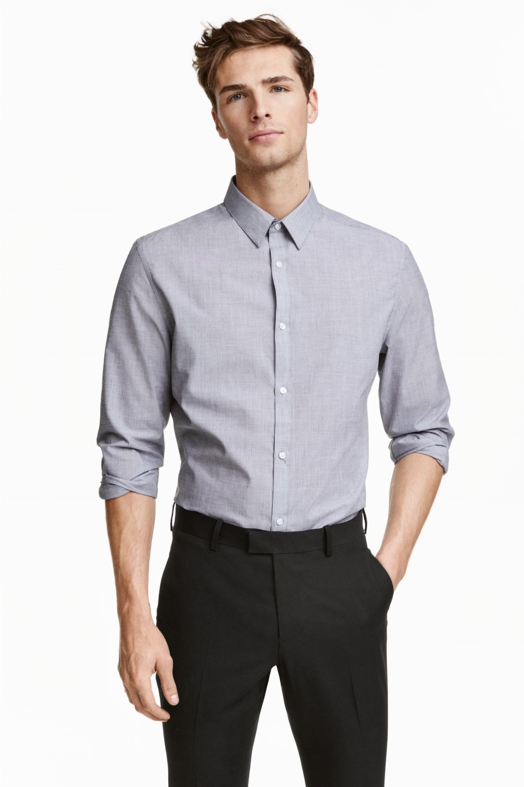 

Рубашка H&M 04005314 M Cерая