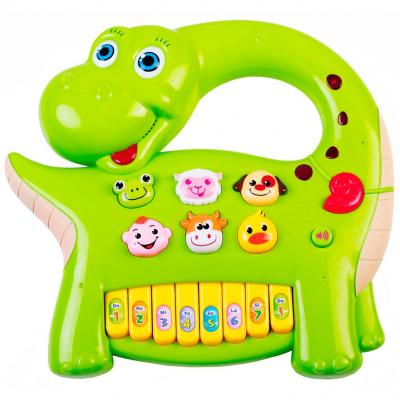 

Развивающая игрушка BeBeLino Интерактивная панель Музыкальный динозавр (зеленая), (58090-2)