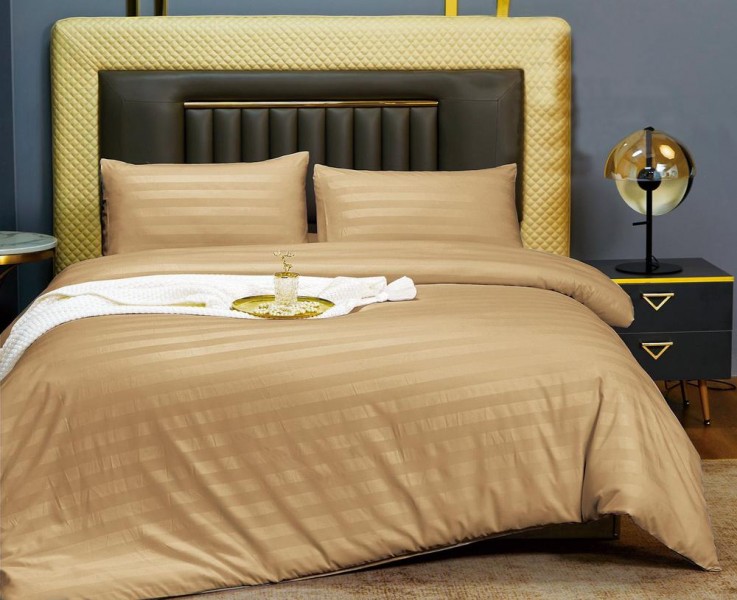Постельное белье Комплект постельного белья евро Cotton home кремовый ...