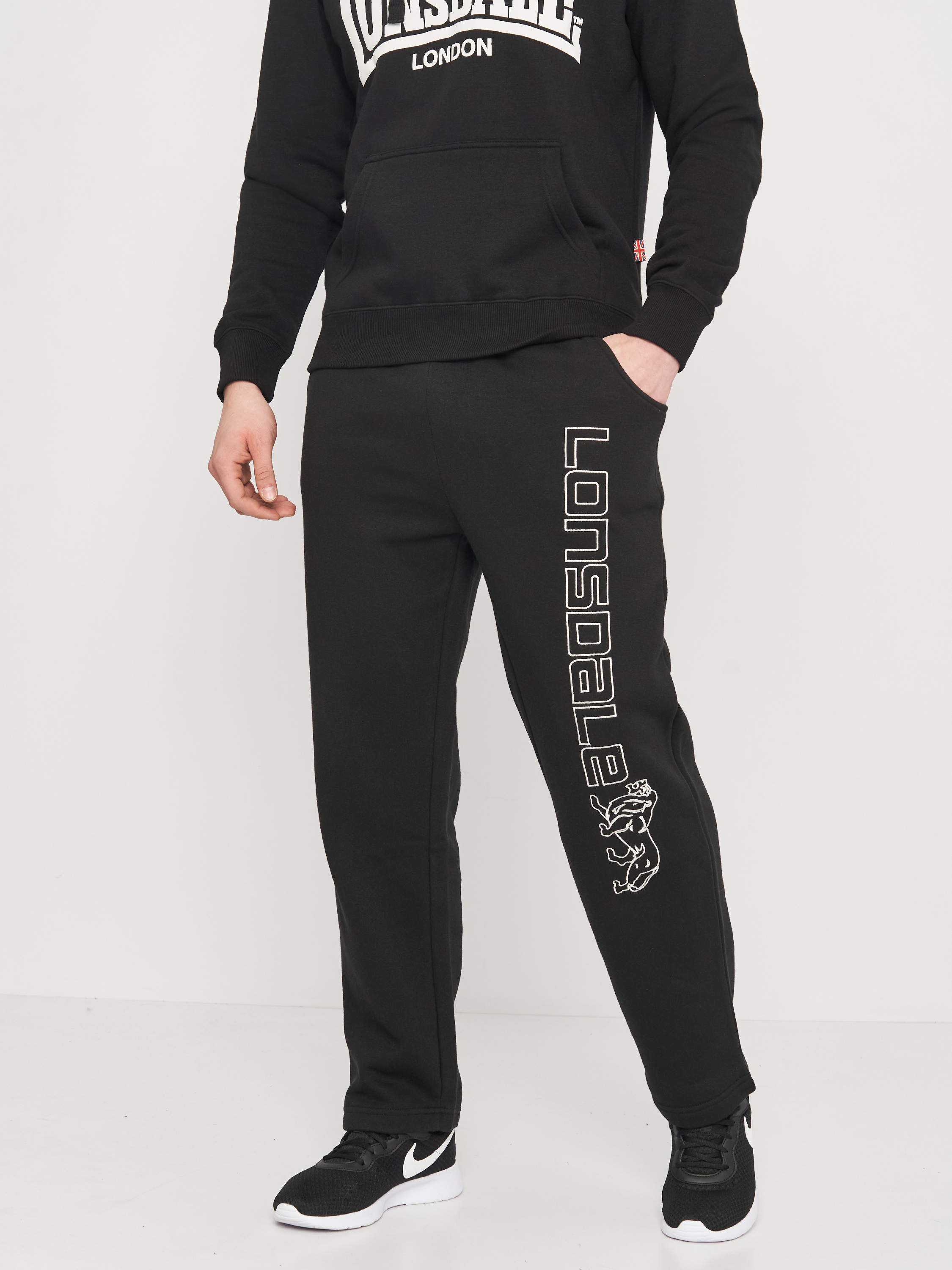 Акція на Спортивні штани чоловічі Lonsdale Stonesfield 114609-1000 L Black від Rozetka