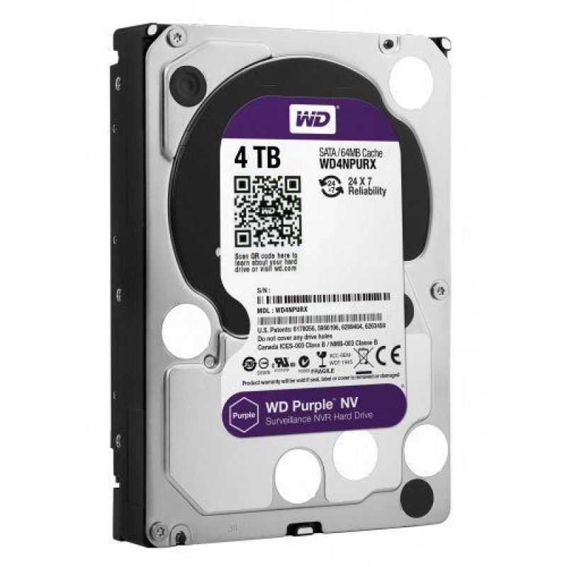 

Жесткий диск Western Digital Purple 4TB 64MB 5400rpm WD40PURZ 3.5 SATA III
