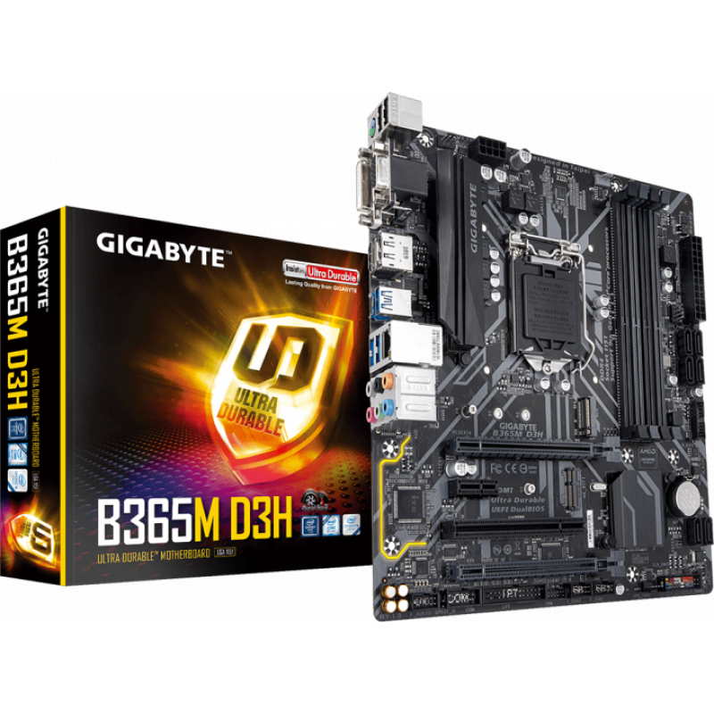 

Материнская плата Gigabyte B365M D3H (s1151, Intel B365, PCI_Ex16)