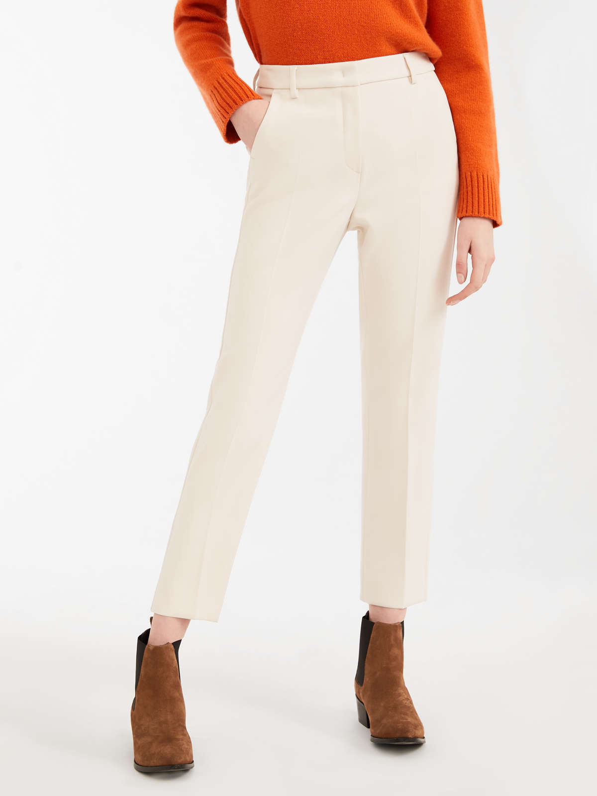 

Брюки MaxMara 42 Белые 51360299000