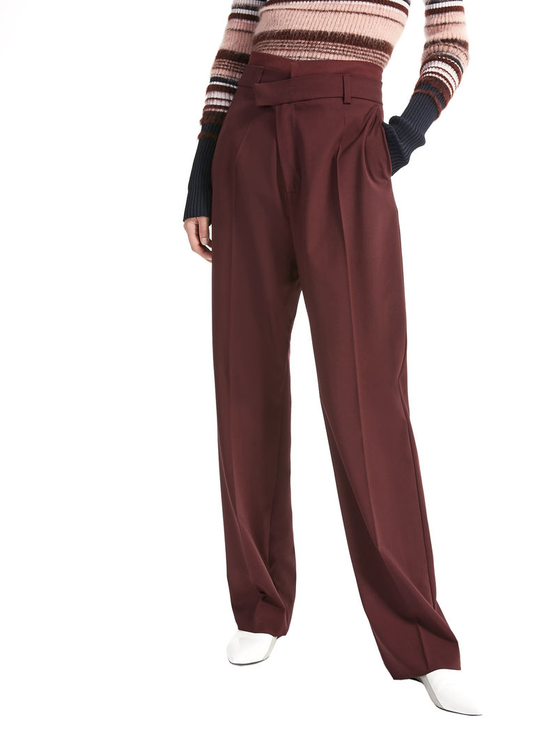 

Брюки MaxMara 46 Бордовые 21360483000