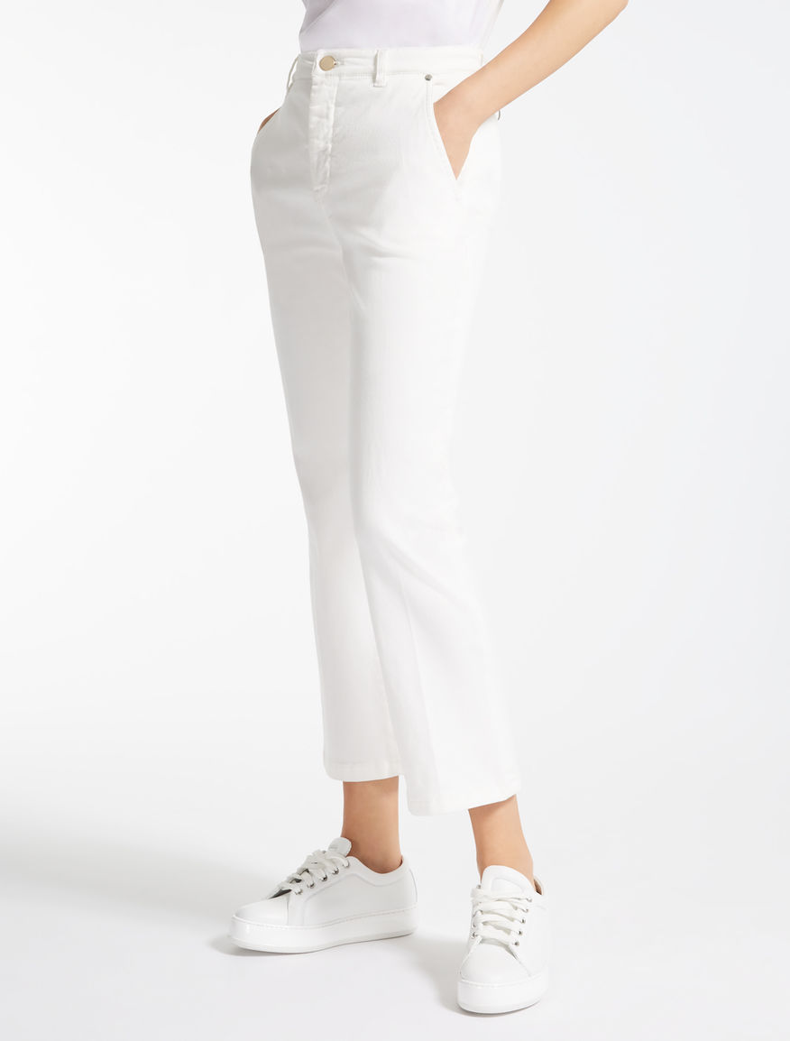 

Брюки MaxMara 40 Белые 61310882000