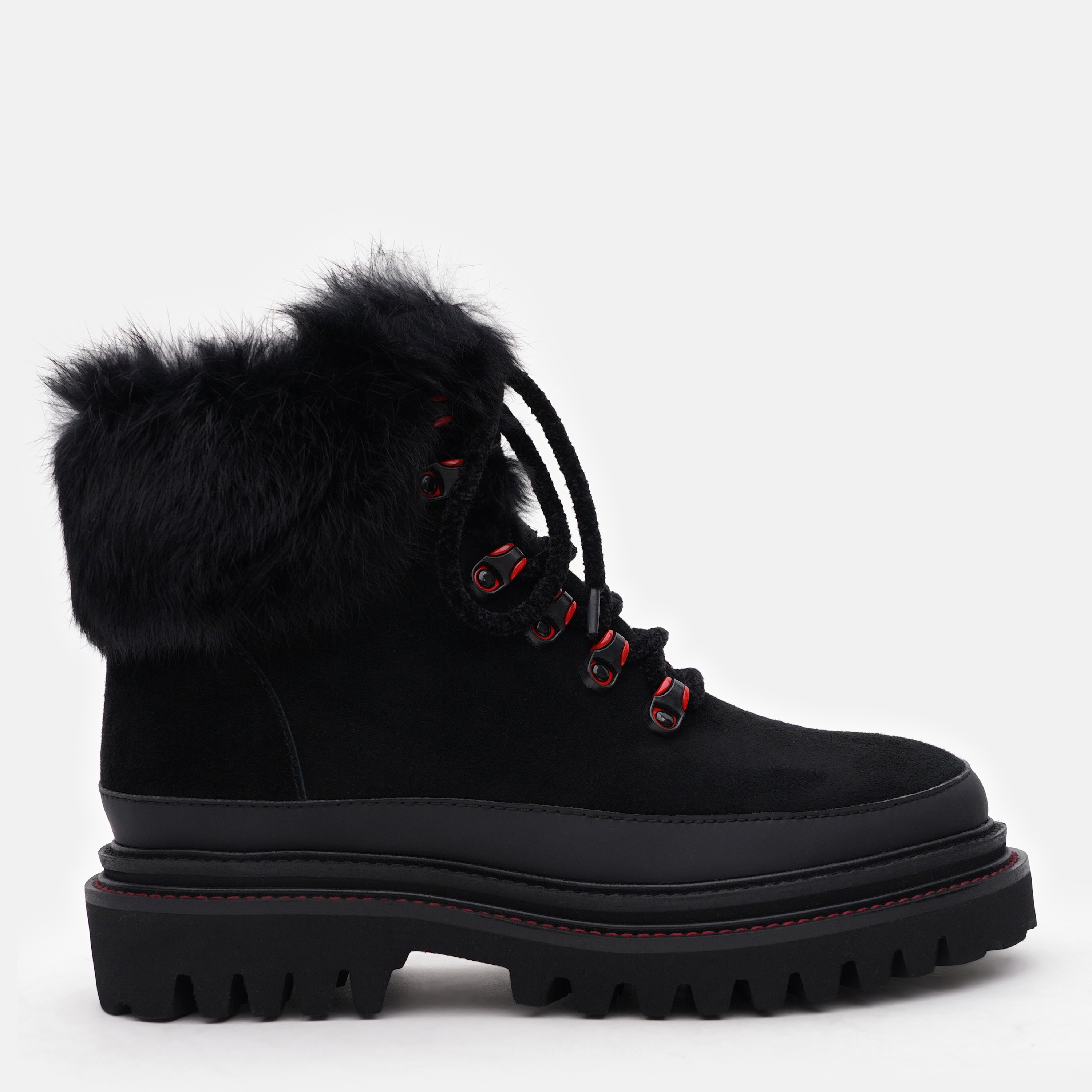 Акция на Жіночі зимові черевики високі Le'BERDES 00000012073 38 24.5 см Чорні от Rozetka