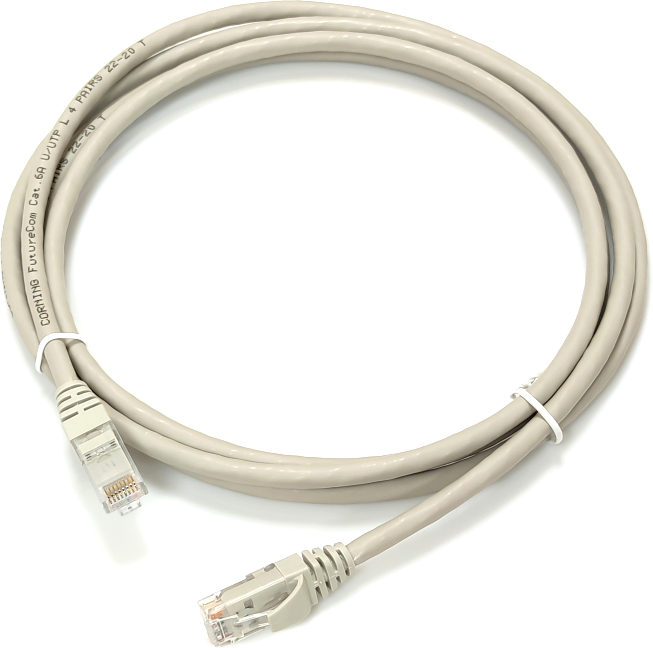 Патч-корд Corning RJ45 CAT6A UTP 5 м LSZH 24AWG 10 Гбит/с Серый ...