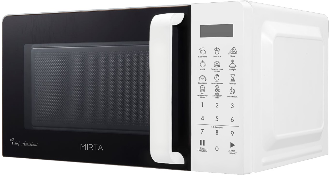 Акція на Микроволновая печь MIRTA Chef Assistant MW-2503W від Rozetka UA