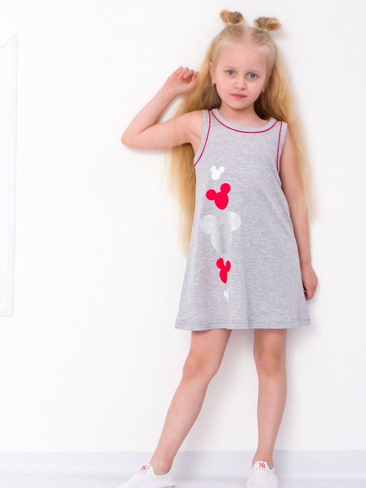 Акція на Дитяче літнє плаття для дівчинки Носи своє 6205-036-33 116 см Сіре (p-5771-45252) від Rozetka