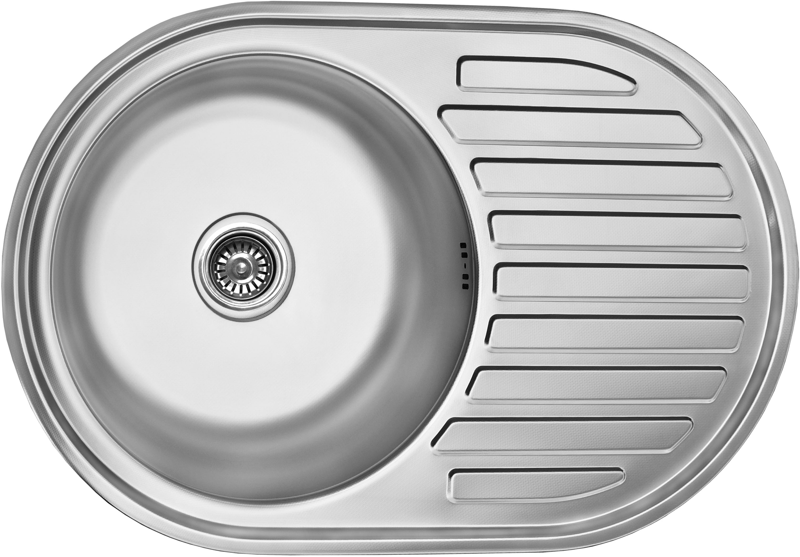 

Кухонная мойка LEMAX 770х500х180 0.8 мм декор (LE-5003 DE)
