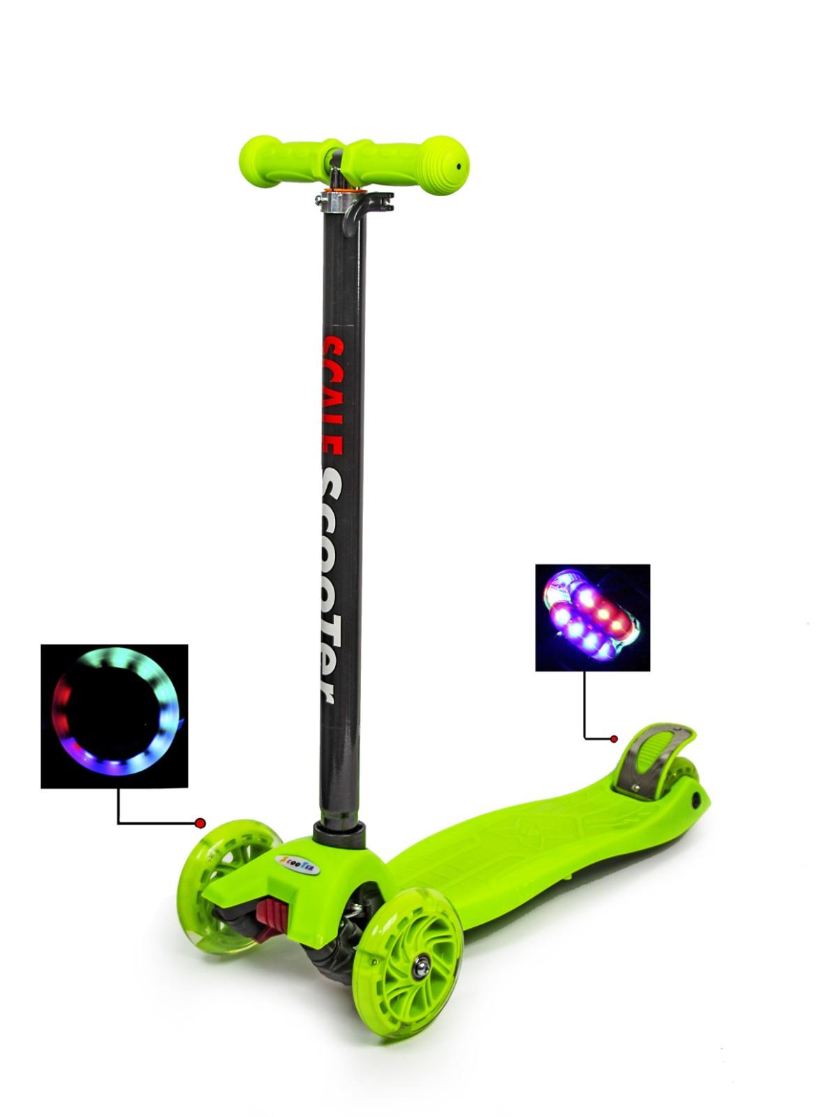 

Cамокат детский SCOOTER MAXI Салатовый Светящиеся колеса (SD 1451405545)