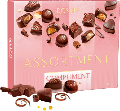 Набор конфет Комплимент (COMPLIMENT) 145 г (8 шт), Рошен, ROSHEN