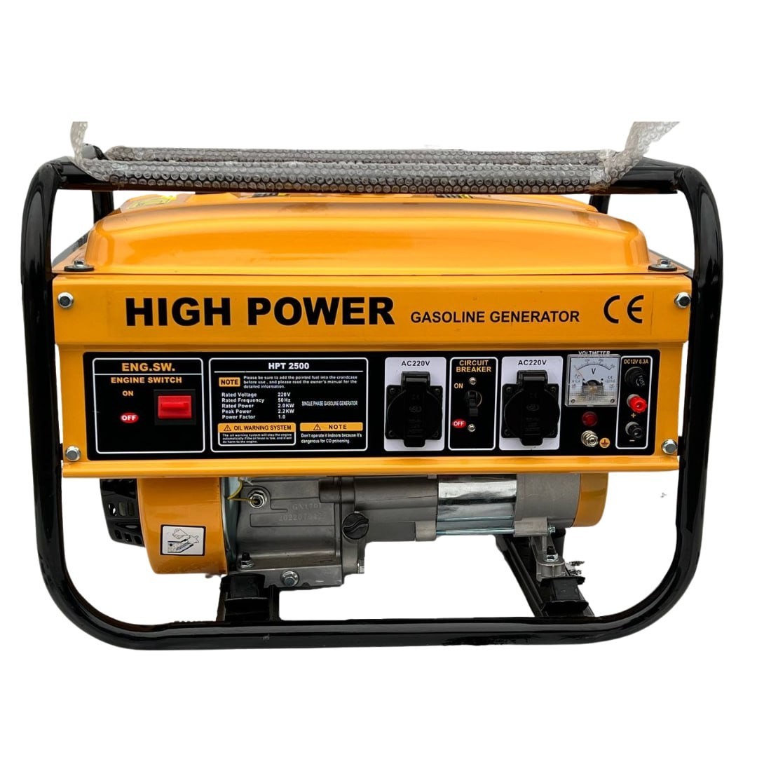 Бензиновый генератор High Power на 2.2 кВт. Генератор однофазный 4-х ...