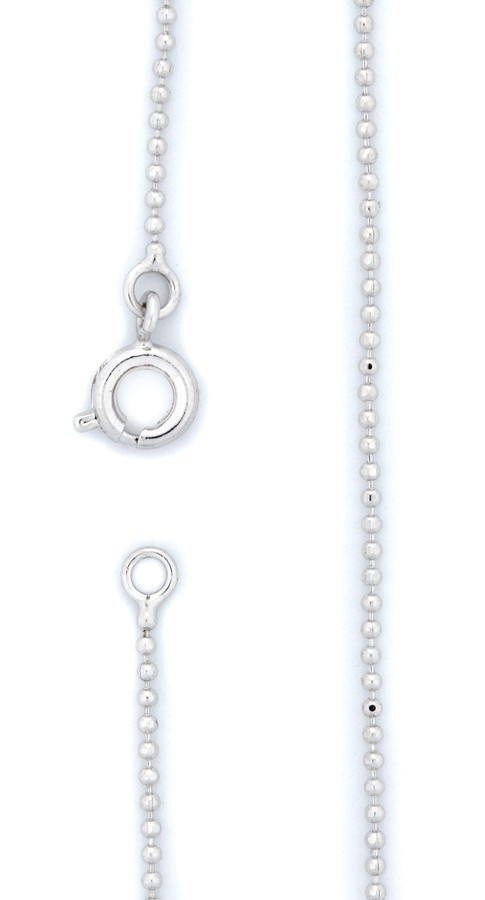 

Цепь перлина родированная 45 см серебристый 37 000 T 280