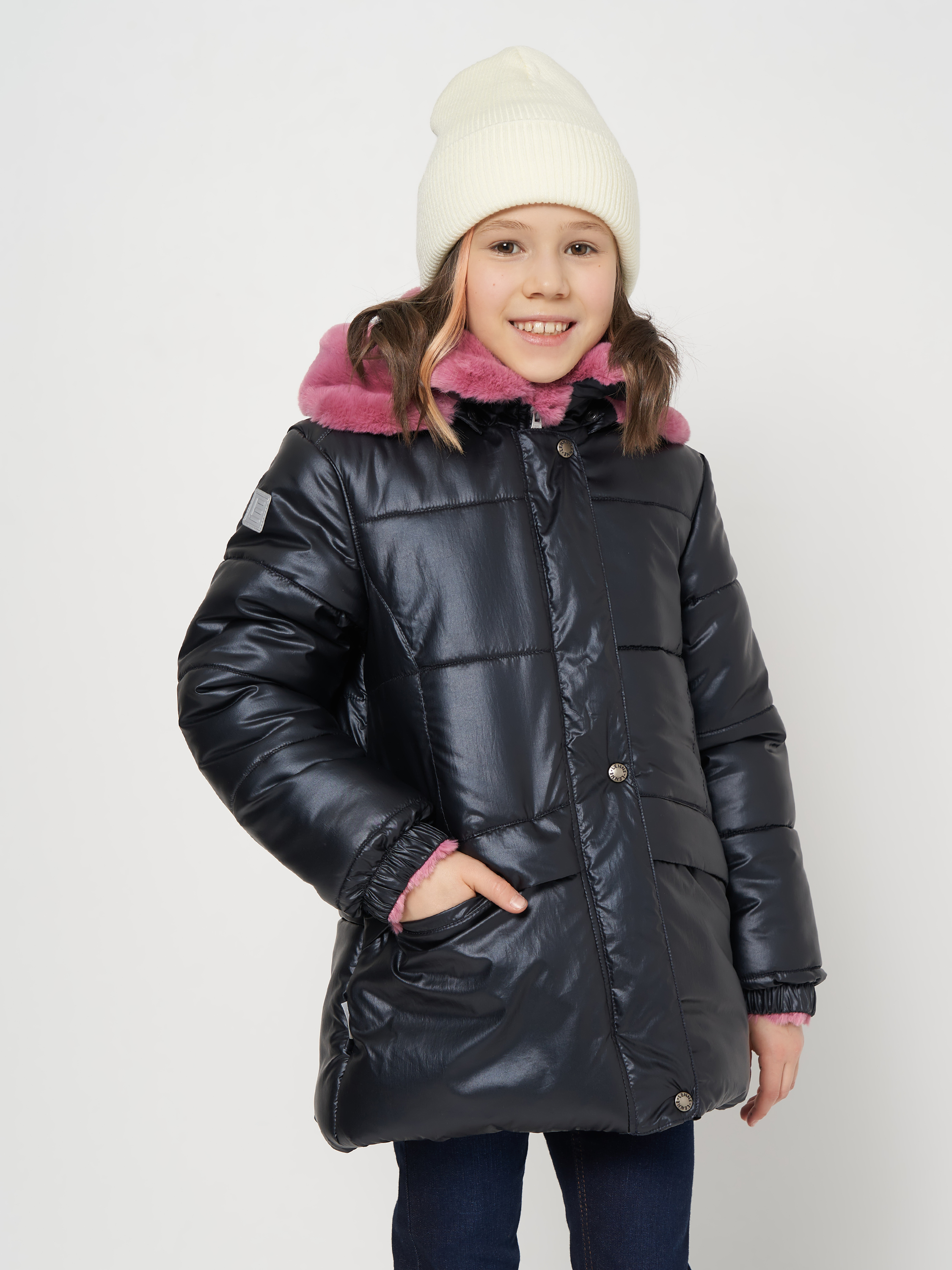 Акція на Дитяча зимова куртка для дівчинки Lenne Fria 22328/299 98 см Синя від Rozetka