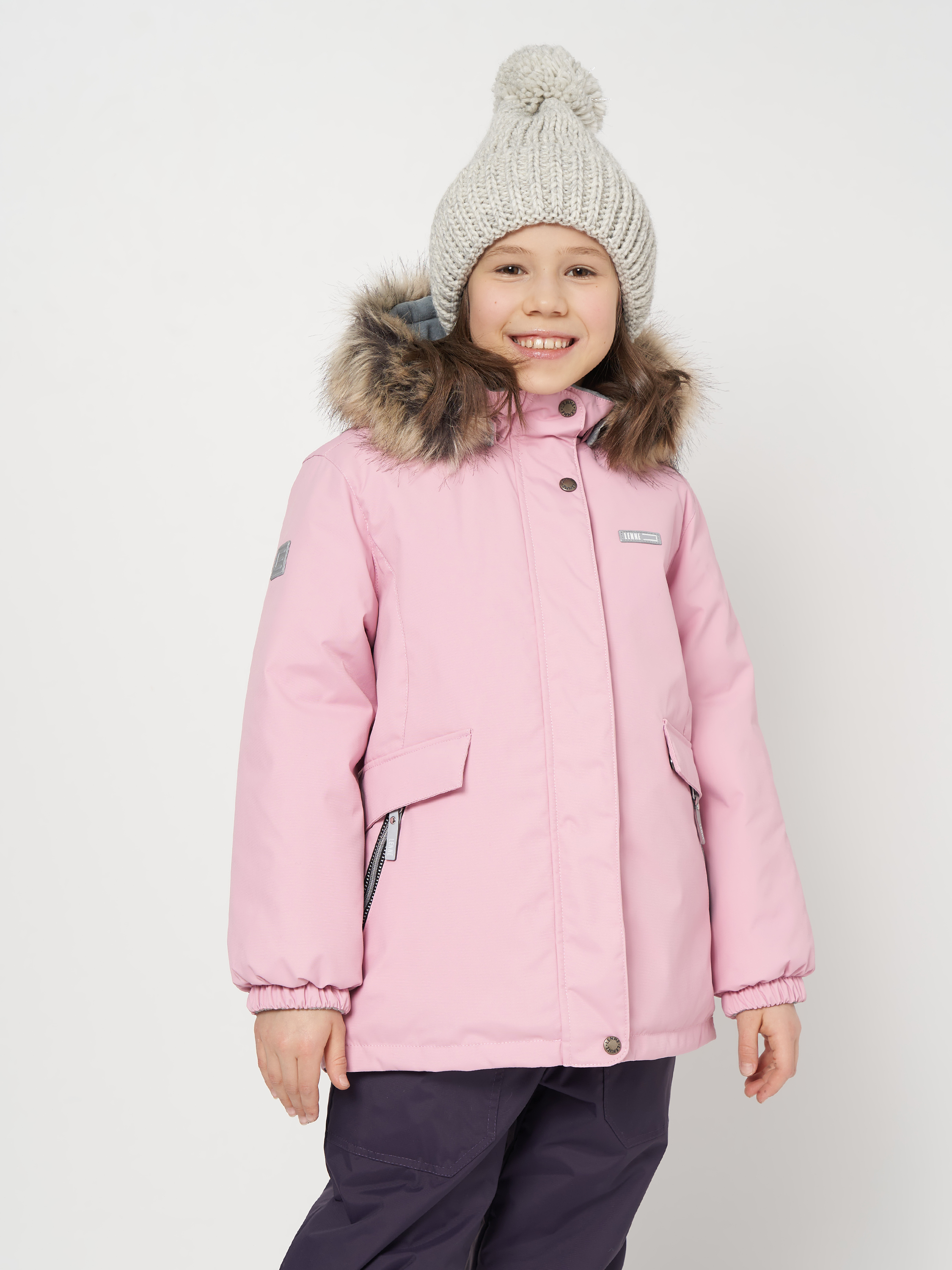 Акція на Дитяча зимова куртка-парка для дівчинки Lenne Mila 22332/124 92 см Рожева від Rozetka