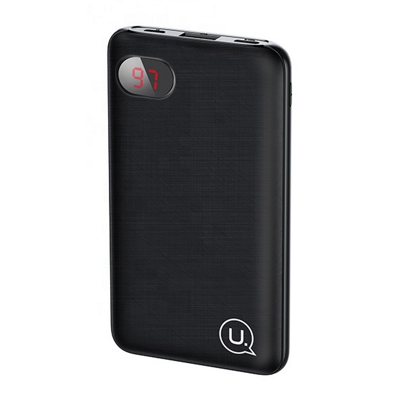 

УМБ Power Bank Usams 10000 mAh mini 1xUSB, входы Micro USB/USB Type-C черный (US-CD73-BL)