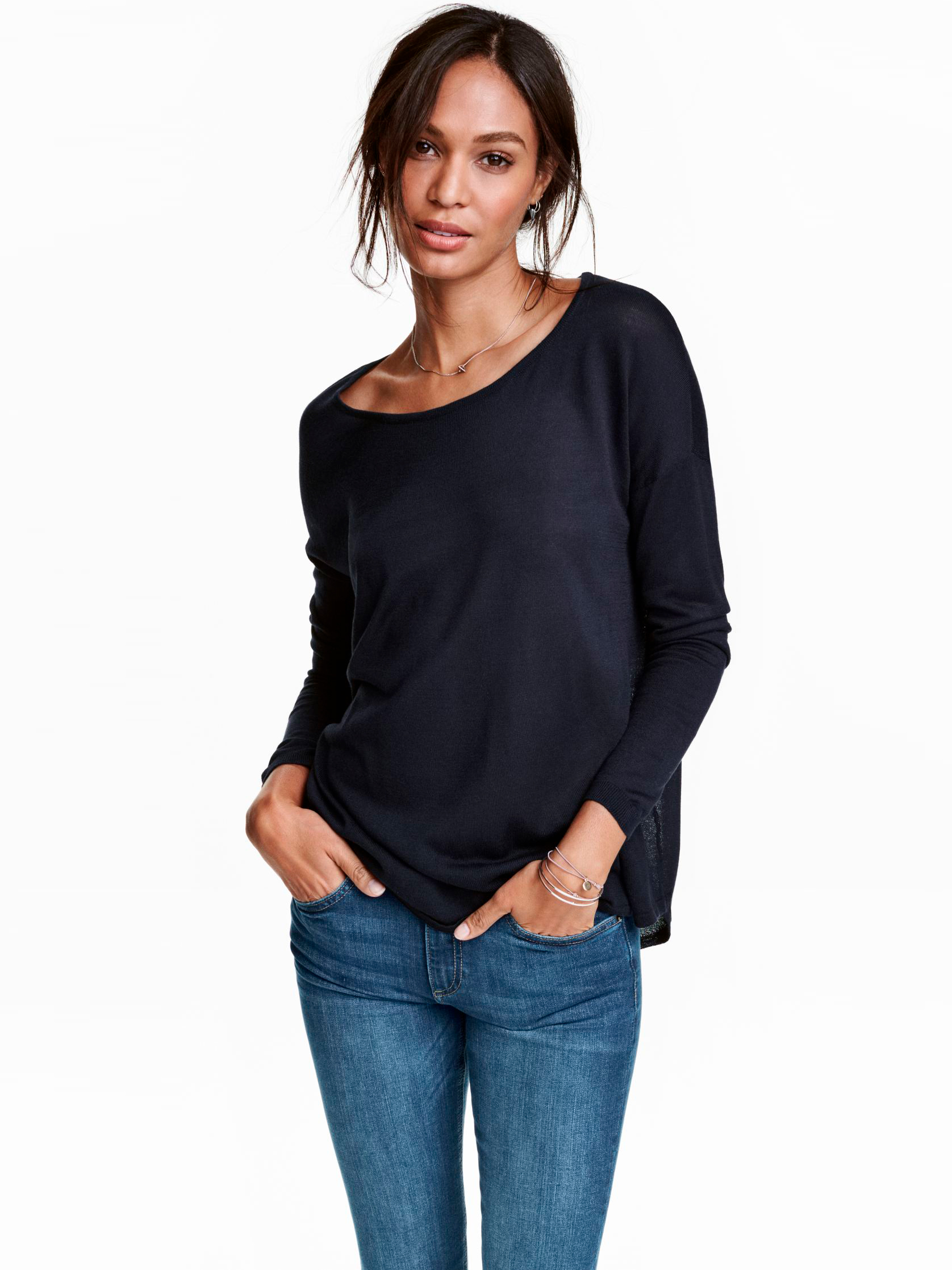 

Джемпер H&M 3635054RP3  Темно-синий, Джемпер H&M 3635054RP3 S Темно-синий
