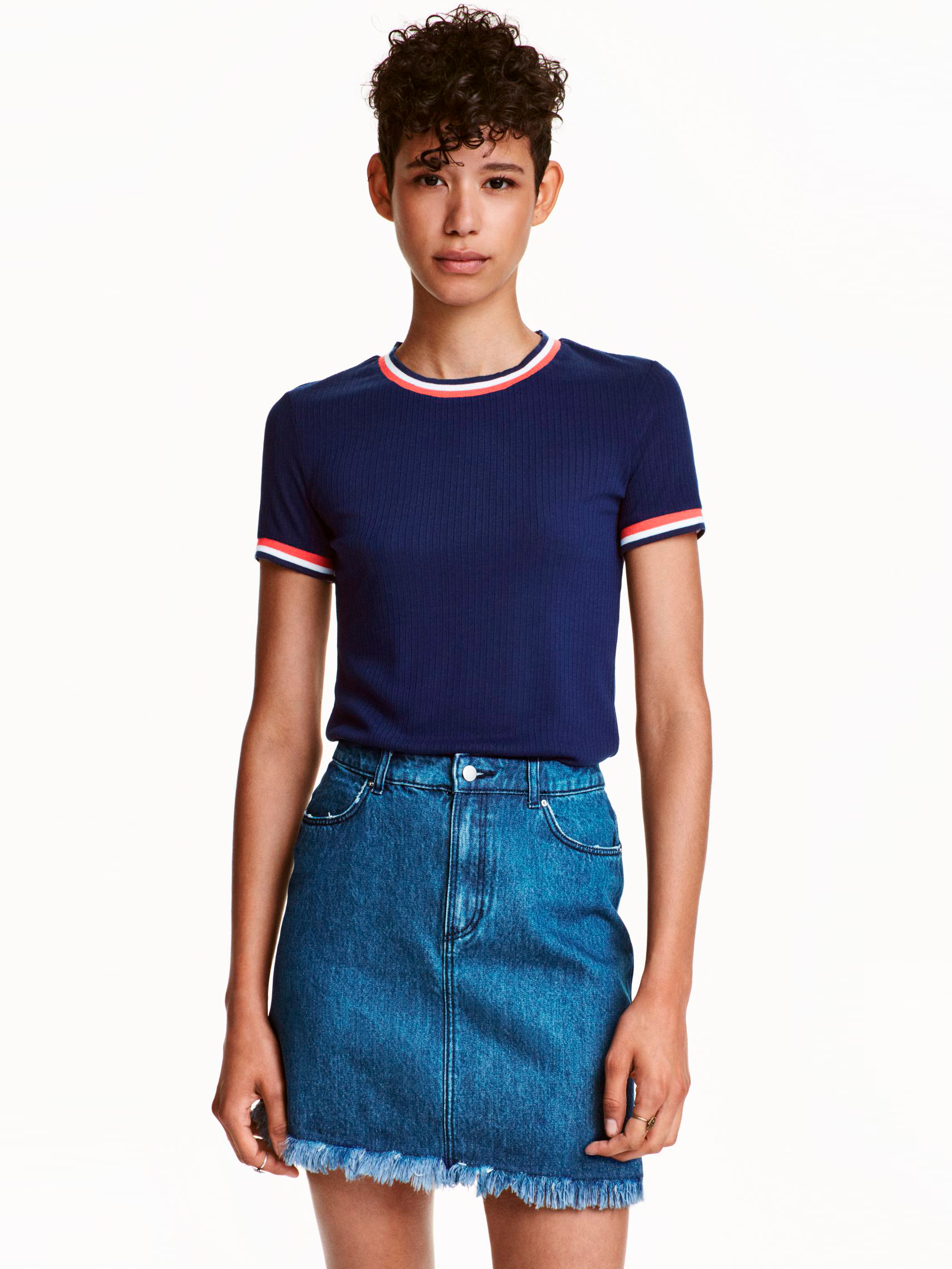 

Футболка H&M 4197824RP2 XS Синяя