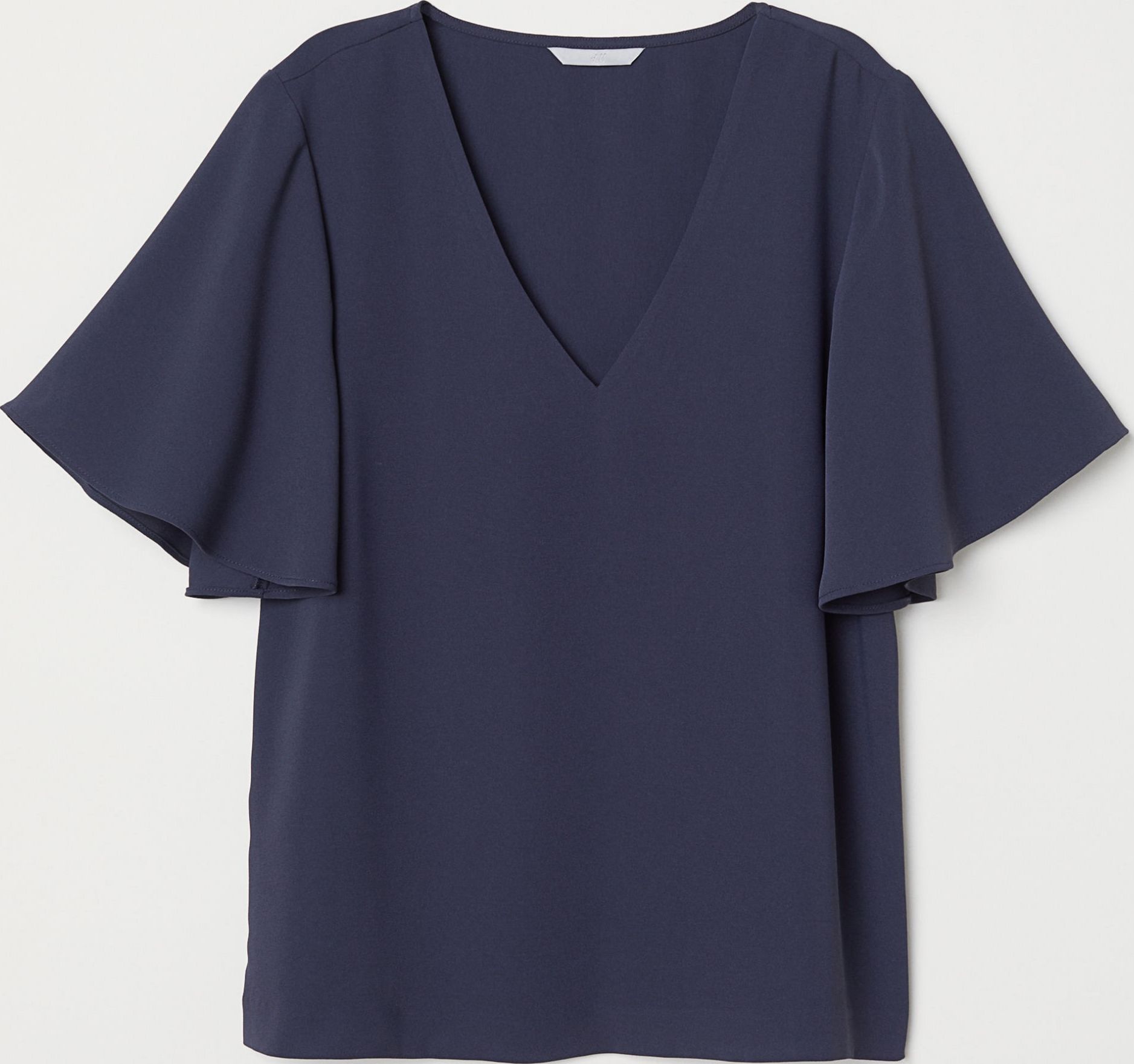 

Блузка H&M 6379118RP2 34 Темно-синяя