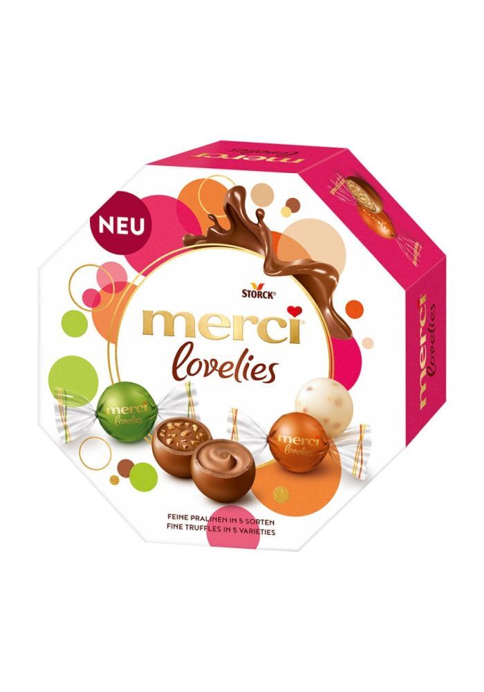 Конфеты шоколадные Merci Lovelies Classic ассорти 185г – купить в ...
