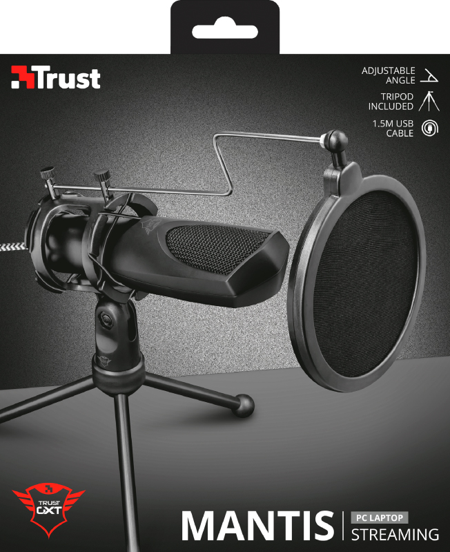 Microphone gaming Trust Mantis GXT 232 Noir - Microphone