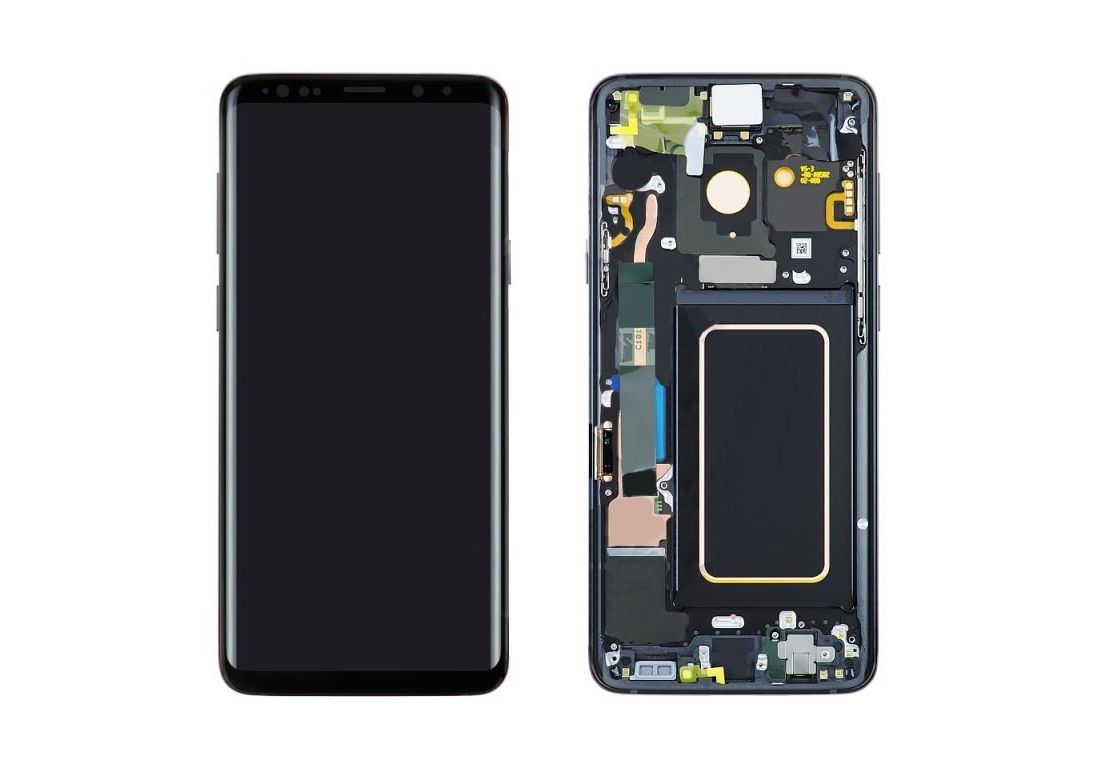 

Дисплей с сенсором тачскрином (дисплейный модуль) Power для Samsung G965F Galaxy S9 Plus черный + рамка AMOLED