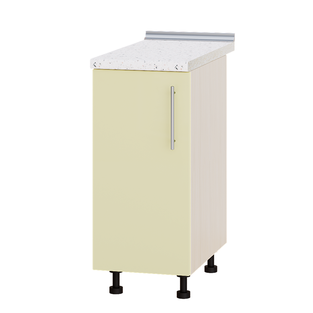 

Кухня Модерн модуль Низ Н83-360 Ваниль Глянец - Дуб молочный 36х47х82см + столешница