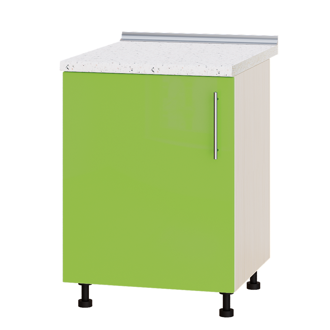 

Кухня Модерн модуль Низ Мойка Н79-600 Яблоко Глянец - Дуб молочный 60х47х82см + столешница