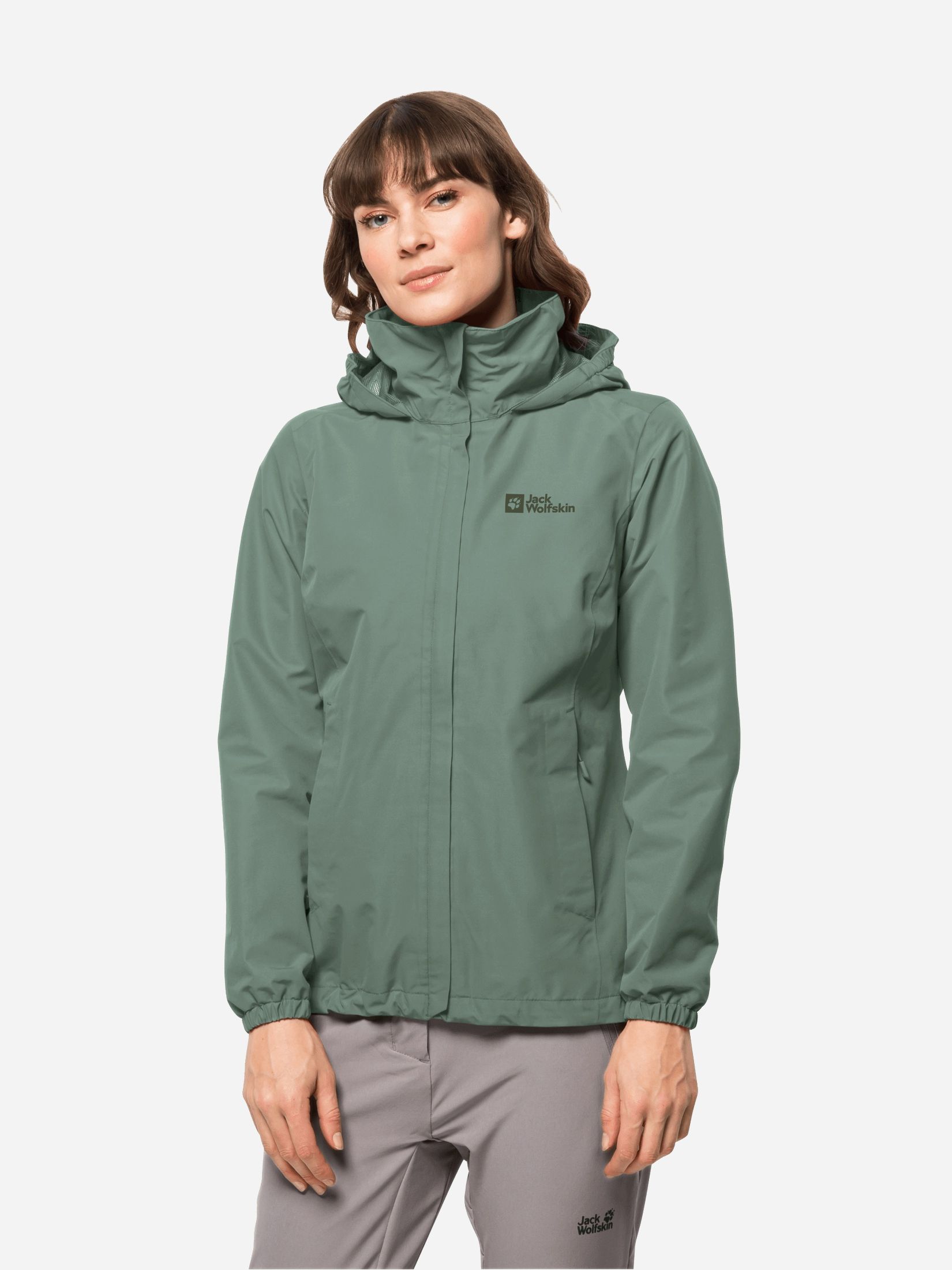 Ветровка Jack Wolfskin Stormy Point 2L Jkt W 1111202-4151 S Зеленая ...