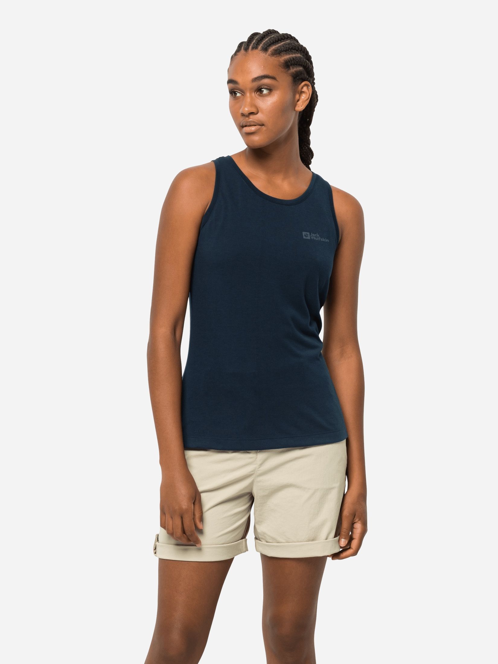 Акція на Майка жіноча Jack Wolfskin Relief Tanktop W 1809321-1010 M Синя від Rozetka