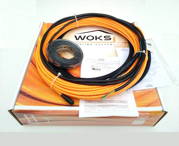 

Электрический теплый пол кабель Woks-17 1350 Вт 84м (двухжильный)