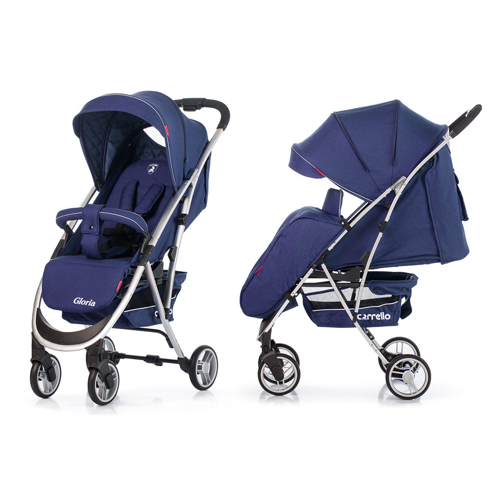 

Коляска прогулочная CARRELLO Gloria CRL-8506 в льне+ дождевик Синий