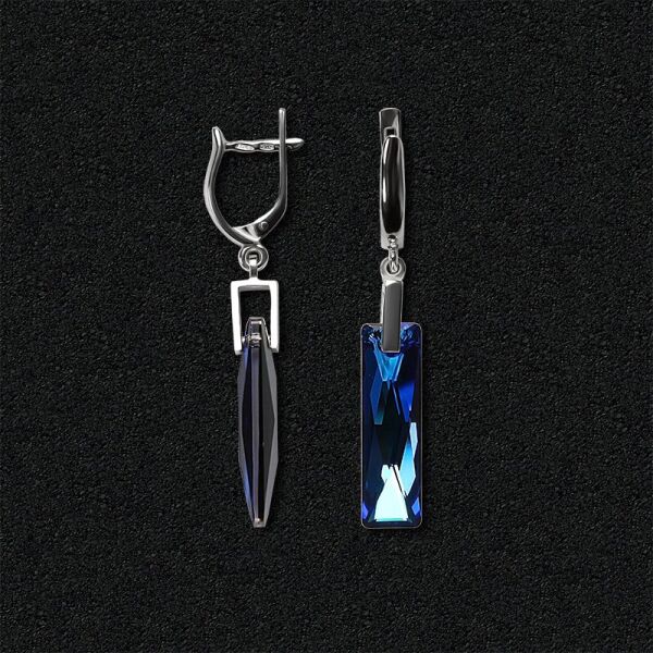 

Серебряные серьги Swarovski 2306l-cbb