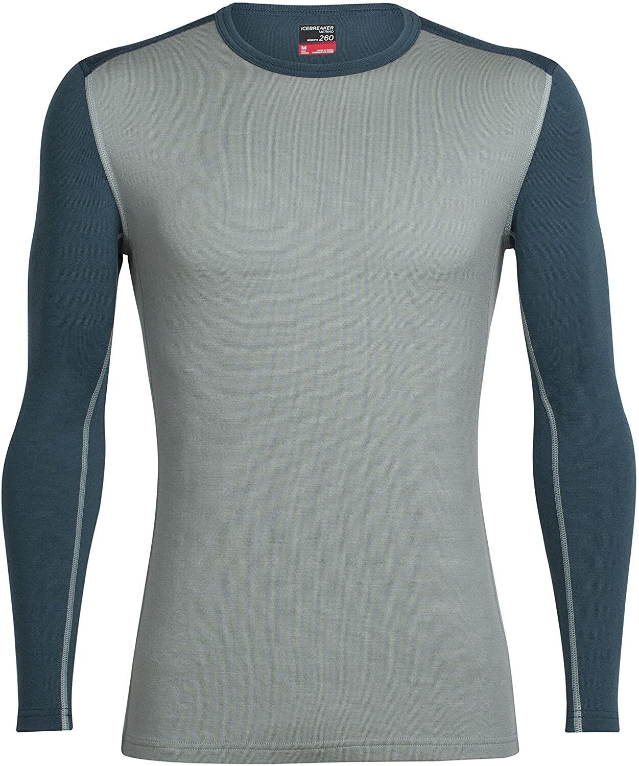 

Термофутболка мужская Icebreaker 260 Tech Top Long Sleeve Crewe Drift-Harmony L (104 033 003 L)